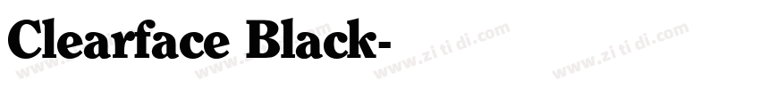 Clearface Black字体转换